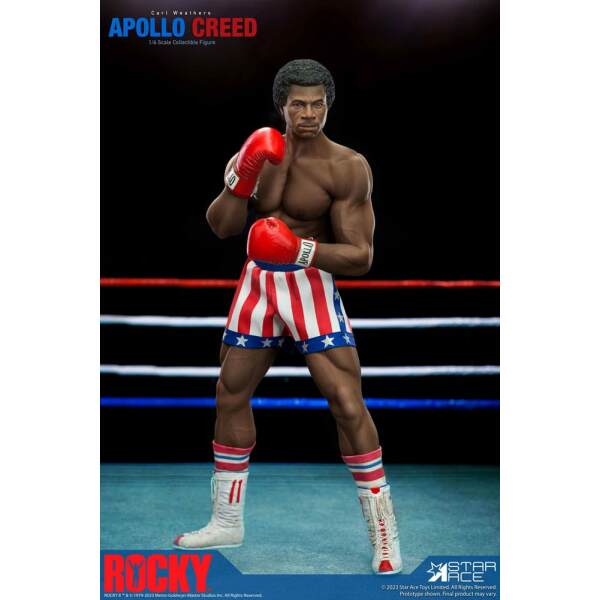 Rocky Estatua 1/6 Apollo Creed Deluxe Version 36 cm - Collector4U.com