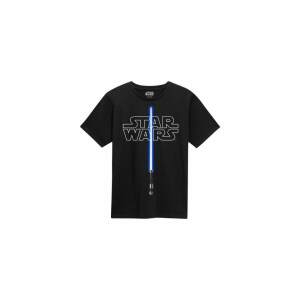 Star Wars Camiseta Glow In The Dark Lightsaber talla L - Collector4U.com