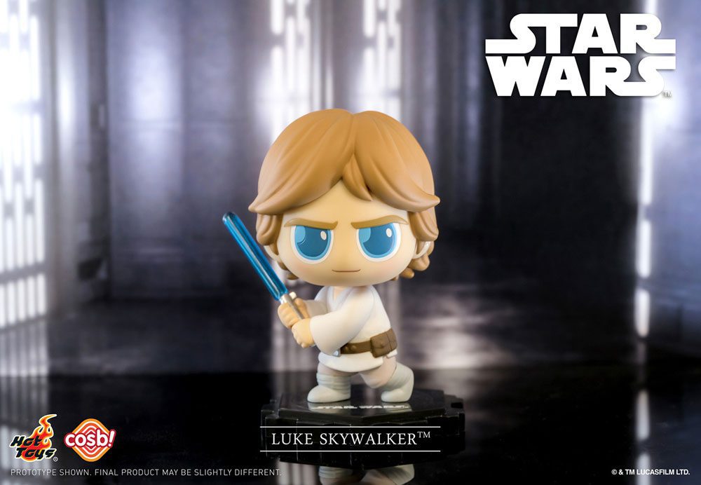Star Wars Minifigura Cosbi Luke Skywalker Lightsaber 8 cm - Collector4U.com