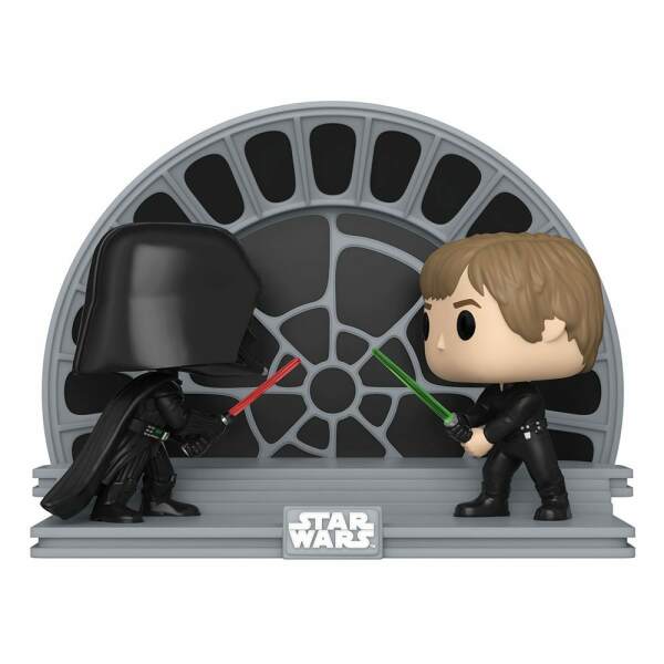 Star Wars Return of the Jedi 40th Anniversary Pack de 2 POP Moment! Vinyl Figuras Luke vs Vader 9 cm - Collector4U.com