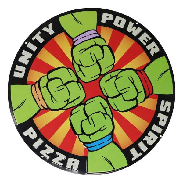 Teenage Mutant Ninja Turtles Placa de Chapa Pizza Power - Collector4U.com