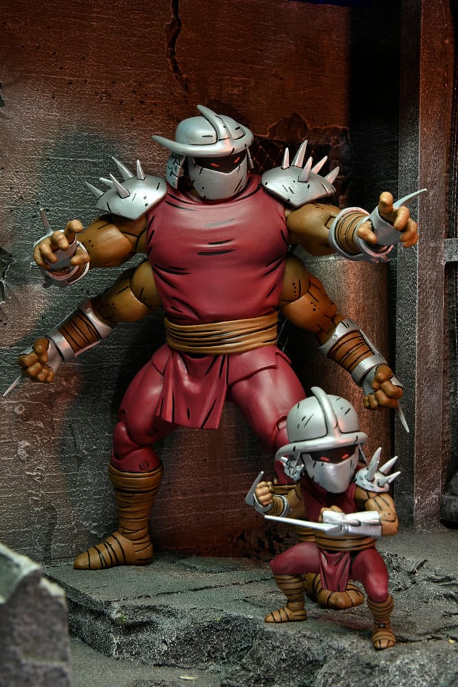 Tortugas Ninja (Mirage Comics) Figura Shredder Clone & Mini Shredder (Deluxe) 18 cm