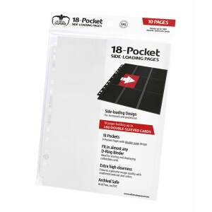 Ultimate Guard 18-Pocket Pages Side-Loading Blanco (10) - Collector4U