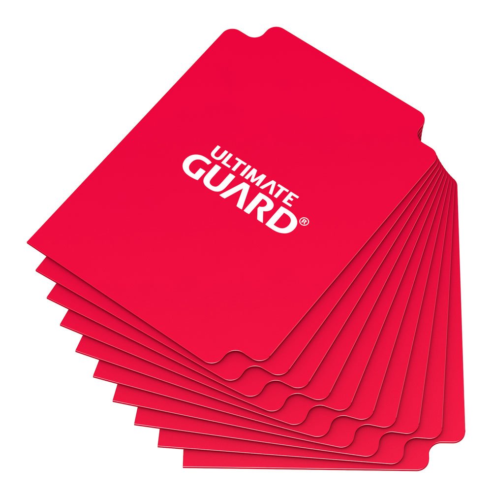 Ultimate Guard Card Dividers Tarjetas Separadoras para Cartas Tamaño Estándar Rojo (10) - Collector4U