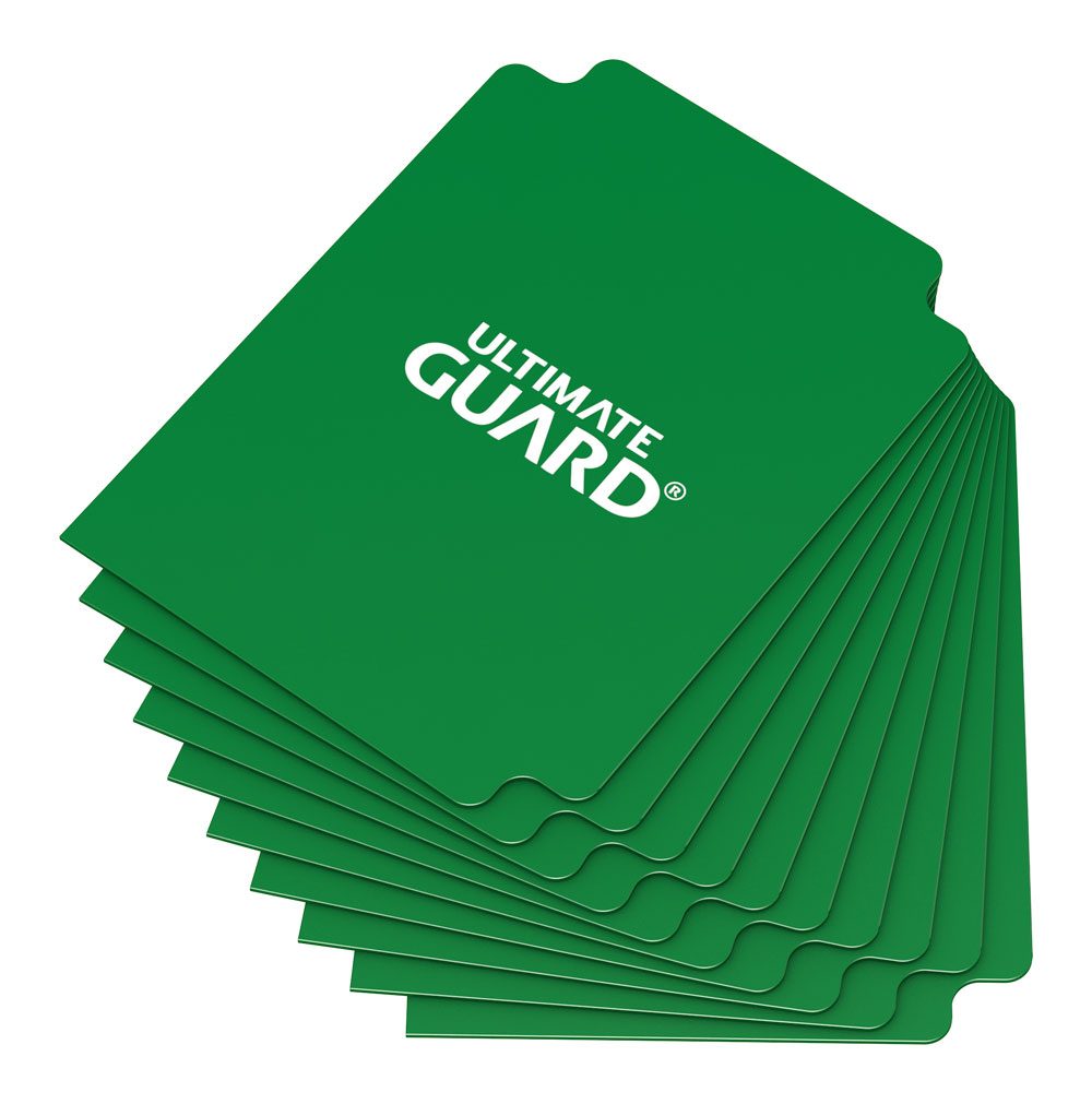 Ultimate Guard Card Dividers Tarjetas Separadoras para Cartas Tamaño Estándar Verde (10) - Collector4U