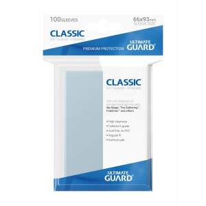 Ultimate Guard Classic Soft Sleeves Fundas de Cartas Tamaño Estándar Transparente (100) - Collector4U