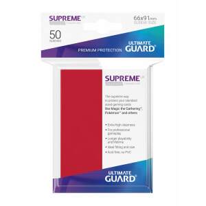 Ultimate Guard Supreme UX Sleeves Fundas de Cartas Tamaño Estándar Rojo (50) - Collector4U