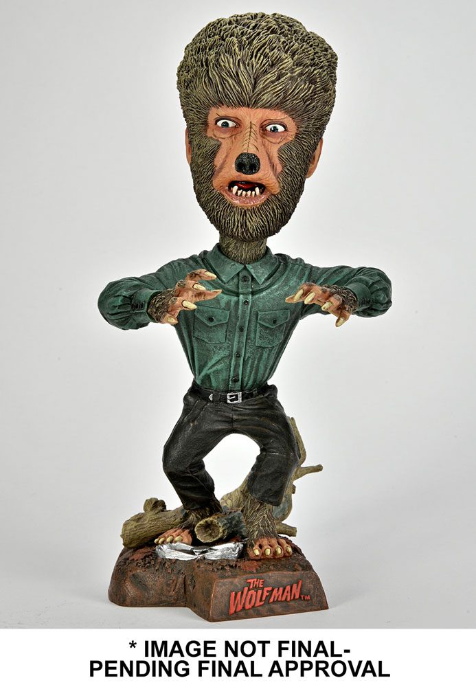 Universal Monsters Cabezón Head Knocker Wolf Man 20 cm - Collector4U.com