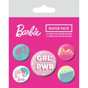 Barbie Pack 5 Chapas Girl Power - Collector4U