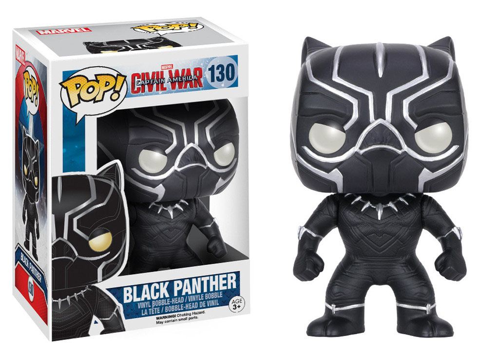 Captain America Civil War POP! Vinyl Cabezón Black Panther 10 cm