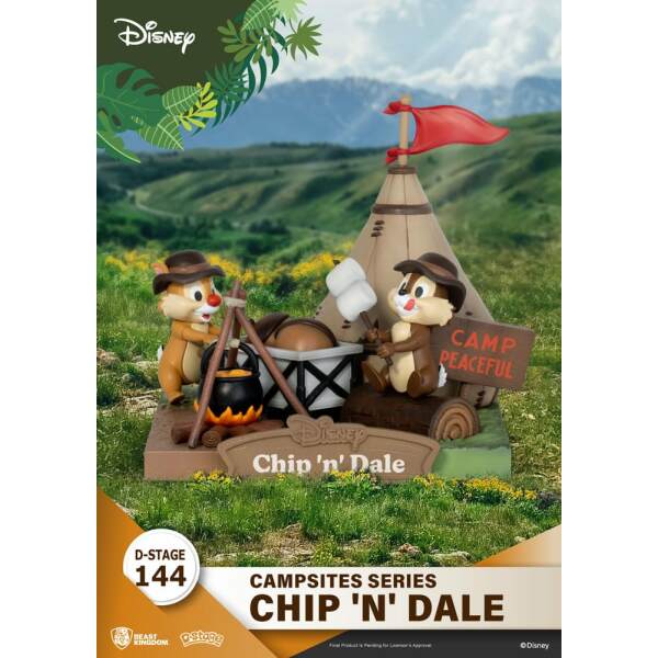 Disney Diorama PVC D-Stage Campsite Series Chip & Dale 10 cm - Collector4U
