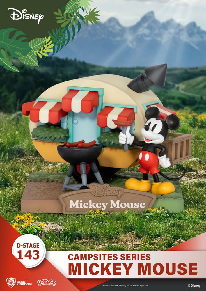 Disney Diorama PVC D-Stage Campsite Series Mickey Mouse 10 cm