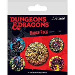Dungeons & Dragons Pack 5 Chapas Beastly - Collector4U