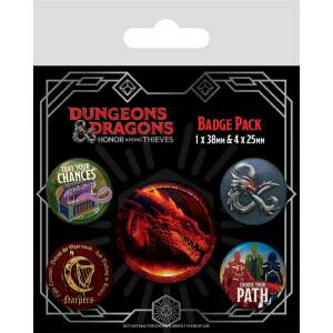 Dungeons & Dragons Pack 5 Chapas Movie - Collector4U