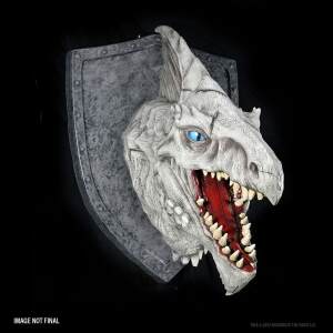 Dungeons & Dragons Replicas of the Realms Decoración de pared 3D White Dragon Trophy Plaque - Collector4U