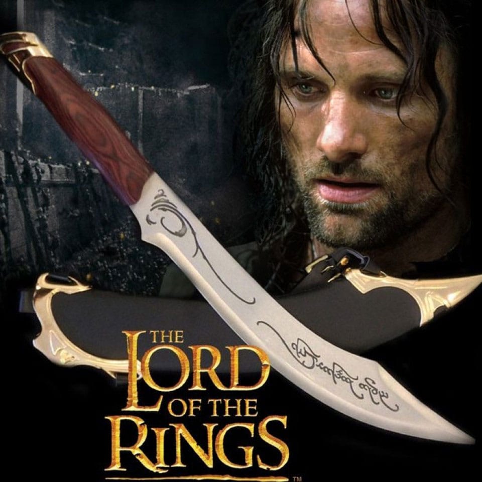 El Señor de los Anillos Réplica 1/1 Cuchillo élfico de Aragorn 50 cm