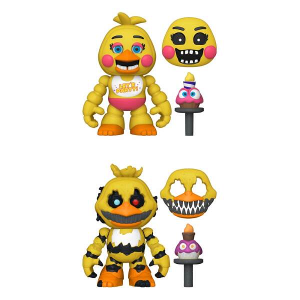 Five Nights at Freddy's Figuras Snap Nightmare Chica & Toy Chica 9 cm - Collector4U