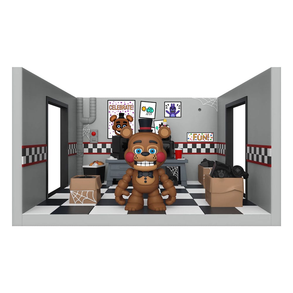 Five Nights at Freddy’s Playset con Figura Snap Freddy’s Room 9 cm