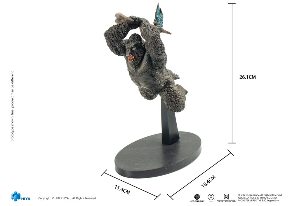 Godzilla Estatua PVC Godzilla vs Kong (2021) Kong 26 cm