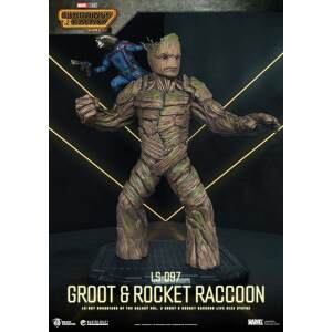 Guardianes de la Galaxia 3 Estatua tamaño real Groot & Rocket Raccoon 220 cm - Collector4U