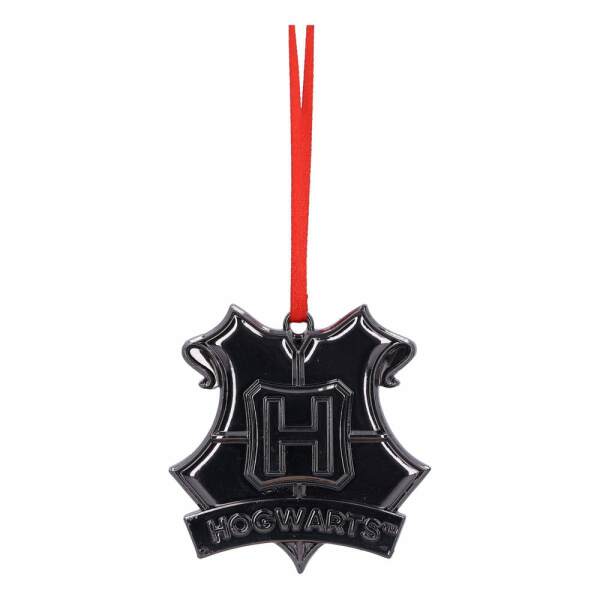 Harry Potter Decoración Árbol de Navidad Hogwarts Crest (Silver) 6 cm - Collector4U
