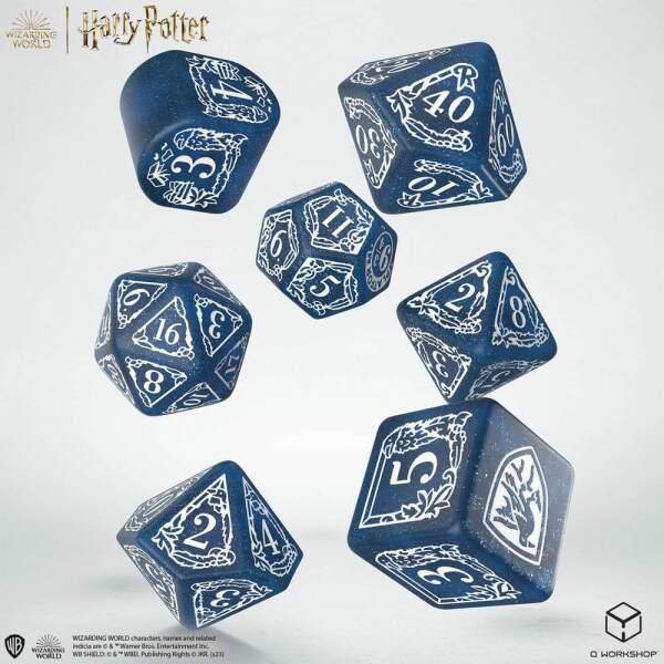 Harry Potter Pack de Dados Ravenclaw Modern Dice Set - Blue (7) - Collector4U