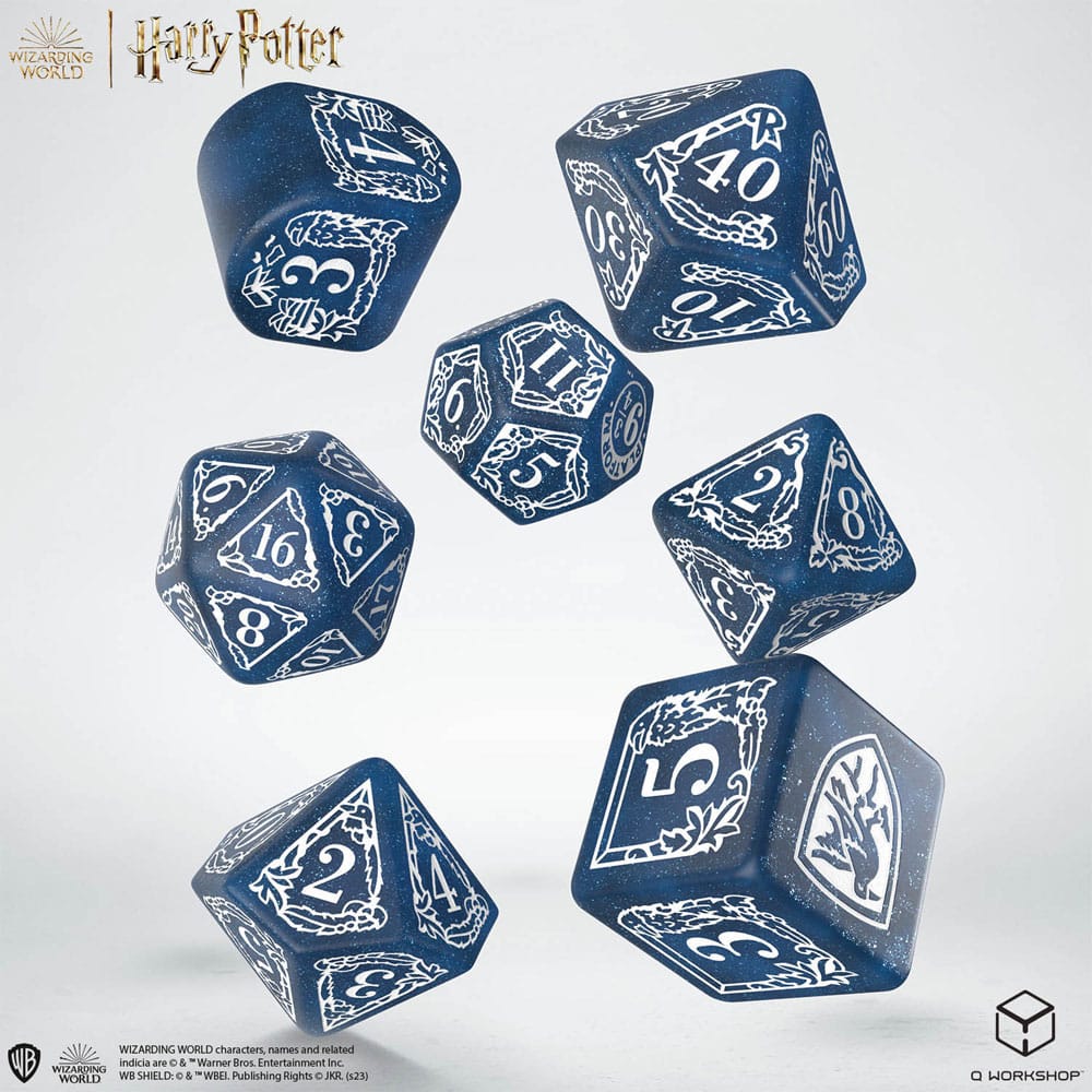 Harry Potter Pack de Dados Ravenclaw Modern Dice Set – Blue (7)