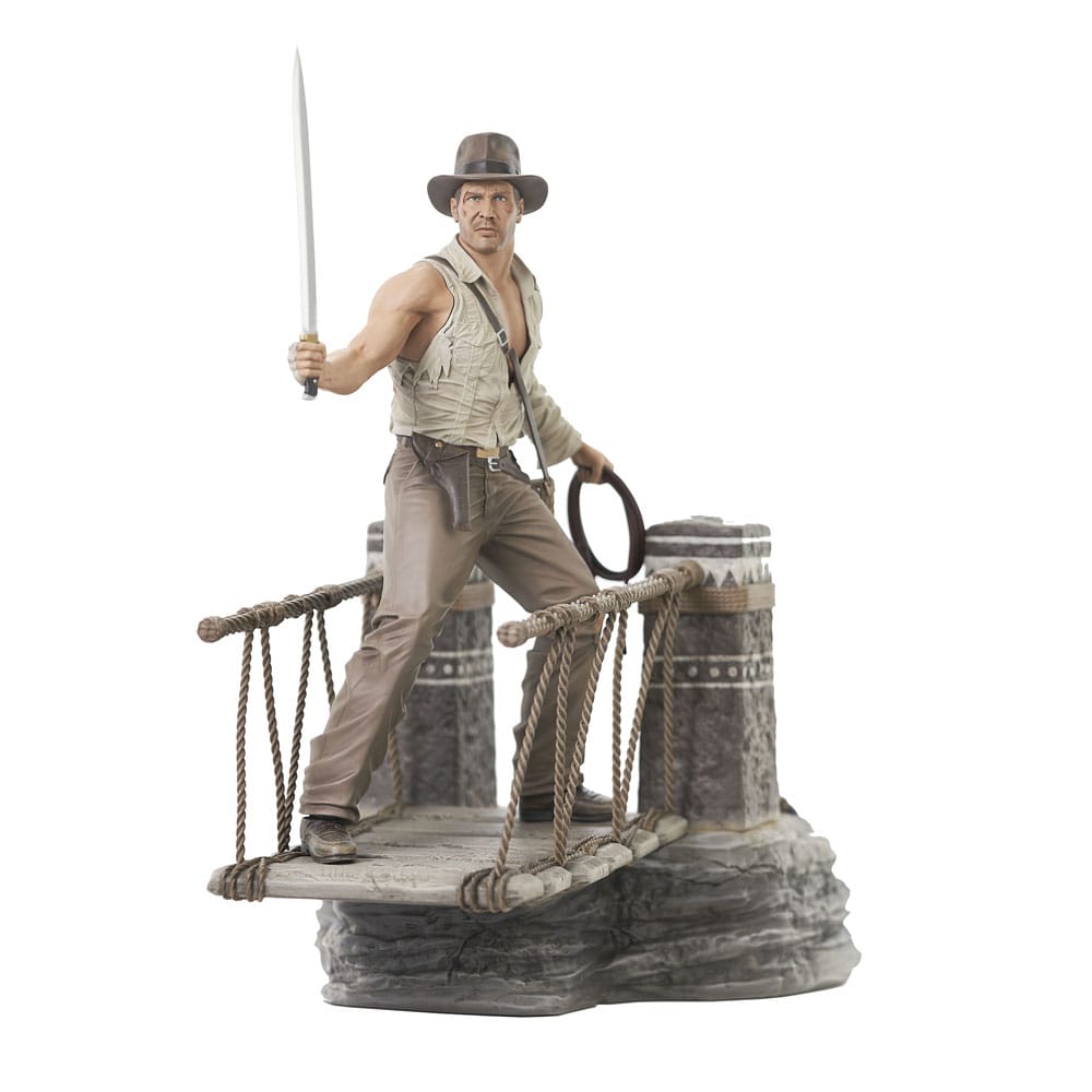 Indiana Jones y el templo maldito Deluxe Gallery Estatua PVC Rope Bridge 28 cm