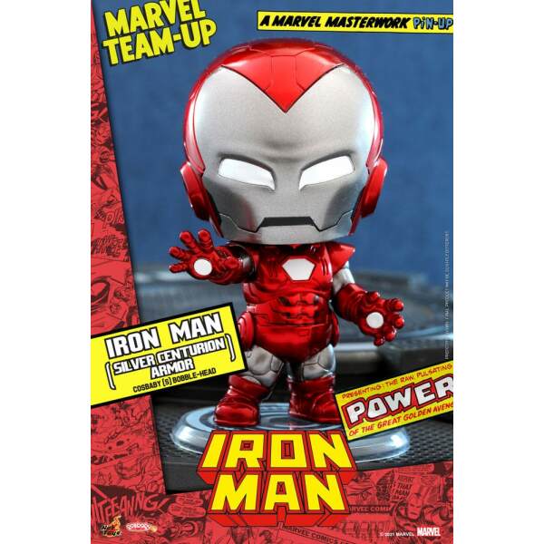 Marvel Comics Minifigura Cosbaby (S) Iron Man (Silver Centurion Armor) 10 cm - Collector4U