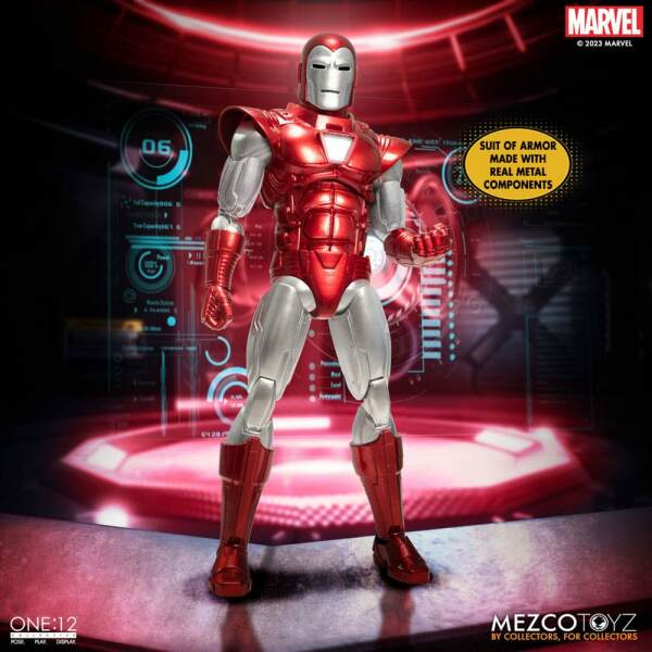 Marvel Figura 1 12 Iron Man Silver Centurion Edition 16 Cm