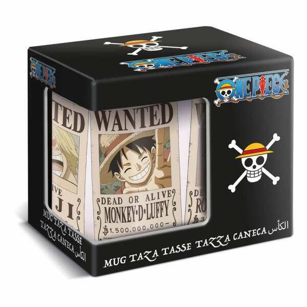 One Piece Tazas Caja Wanted 325 ml (6) - Collector4U