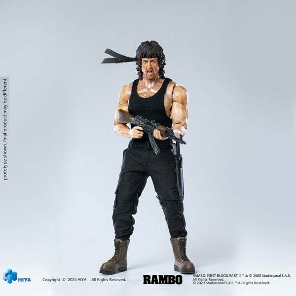 Rambo Figura 1/12 Exquisite Super Series First Blood II John Rambo 16 cm - Collector4U