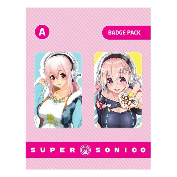 Super Sonico Pack de Chapas Set A - Collector4U