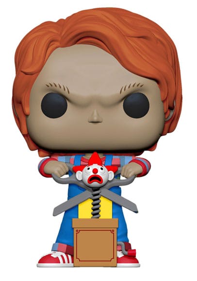 Chucky el muñeco diabólico Figura POP! Movies Vinyl Chucky w/Buddy & Giant Scissors 9 cm