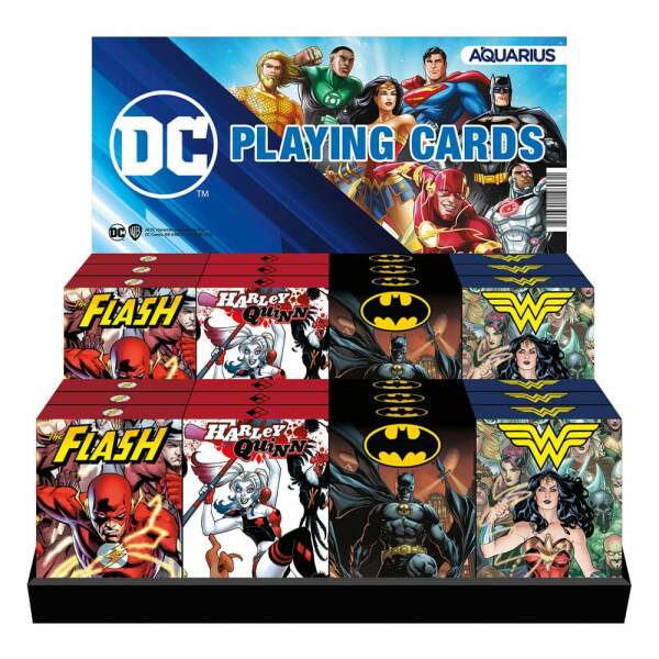 DC Comics Baraja visualizar Harley Quinn, Wonder Woman, Batman, The Flash (24) - Collector4U