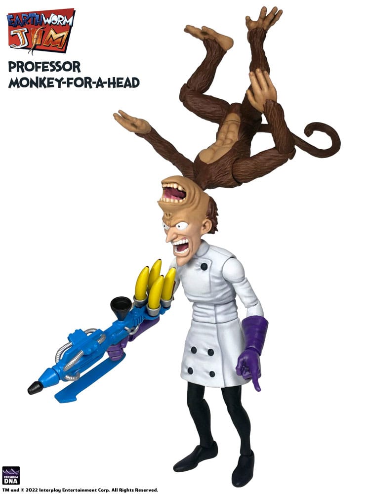 Earthworm Jim Figura Wave 1: Professor Monkey-For-A-Head 28 cm - Collector4U