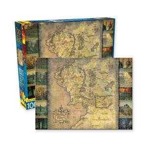El Señor de los Anillos Puzzle Map (1000 piezas) - Collector4U