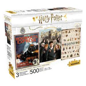 Harry Potter Pck de 3 Puzzle Movie Poster (500 piezas) - Collector4U