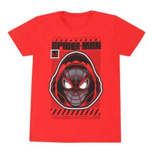 Marvel Camiseta Spider-Man Miles Morales Video Game - Hooded Spider talla XL - Collector4U