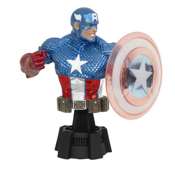 Marvel Comics Busto 1/7 Captain America (Holo Shield) SDCC 2023 Exclusive 15 cm - Collector4U