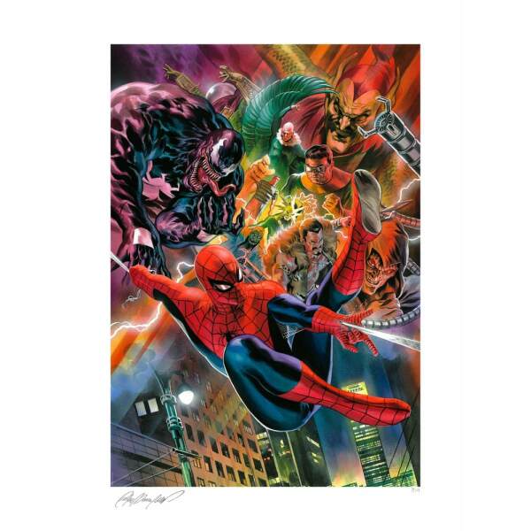 Marvel Litografia Spider-Man vs the Sinister Six 46 x 61 cm - sin marco - Collector4U