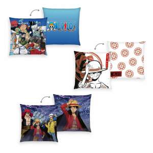One Piece Pack de 3 almohadas Monkey D. Luffy 40 x 40 cm - Collector4U