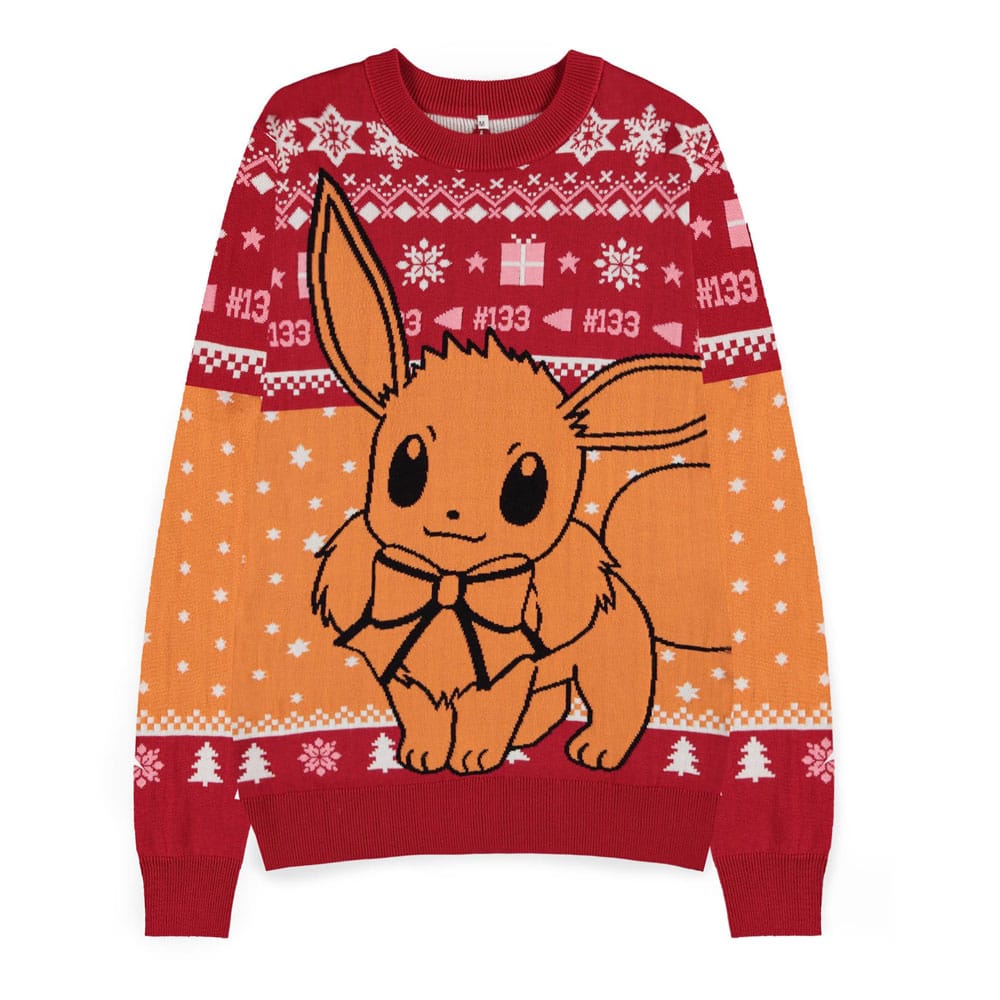 Pokemon Sweatshirt Christmas Jumper Eevee talla L