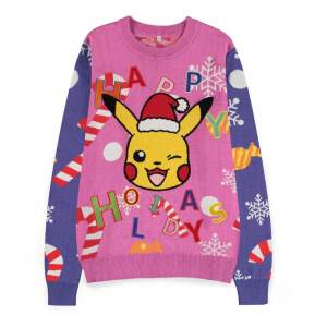 Pokemon Sweatshirt Christmas Jumper Pikachu Patched talla XXL - Collector4U