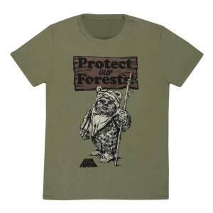 Star Wars Camiseta Protect Our Forests Colour talla XL - Collector4U