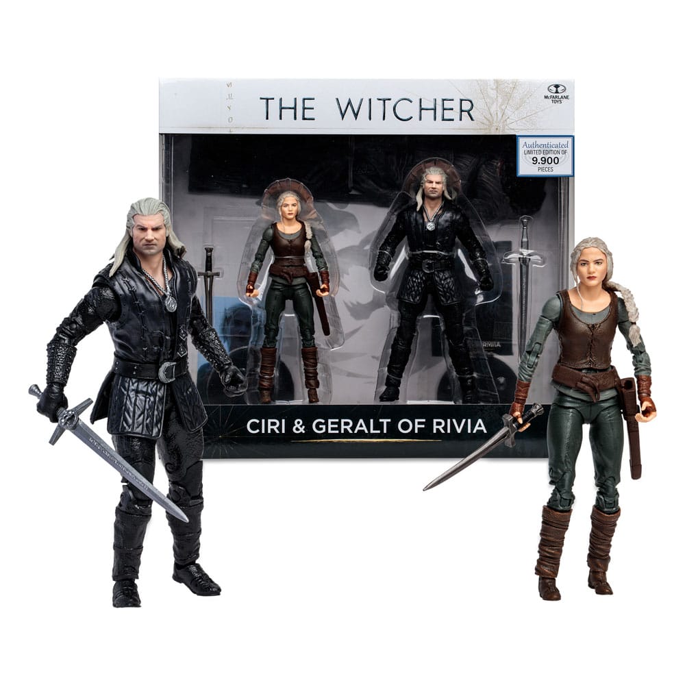 The Witcher Figura Geralt y Ciri (Netflix Season 3) 18 cm