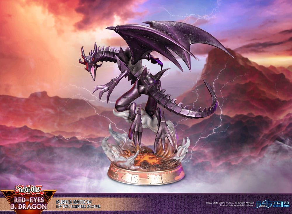 Yu-Gi-Oh! Estatua PVC Red-Eyes B. Dragon Purple Colour 33 cm