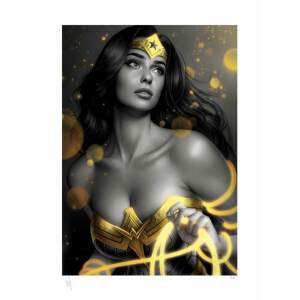 DC Comics Litografia Wonder Woman: Black & Gold 46 x 61 cm - sin marco - Collector4U