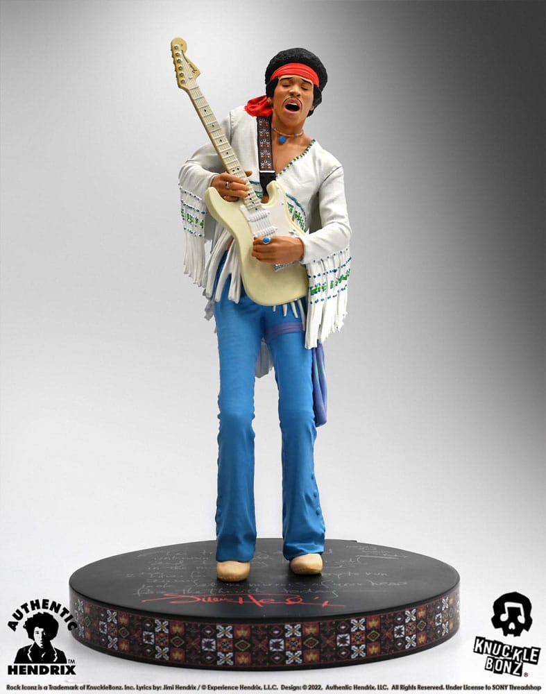 Jimi Hendrix Estatua Rock Iconz Jimi Hendrix III 22 cm