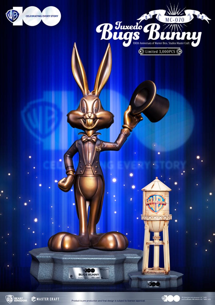 Looney Tunes 100th anniversary of Warner Bros. Studios Estatua Master Craft Bugs Bunny 46 cm
